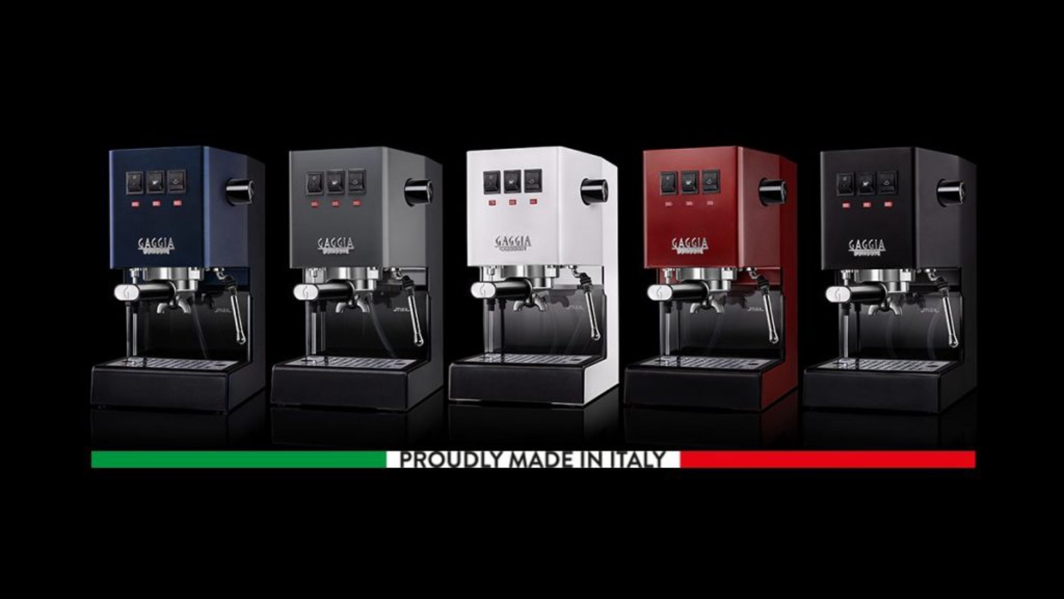 Cafetera espresso manual italiana clásica Gaggia, color gris oscuro, 110 V