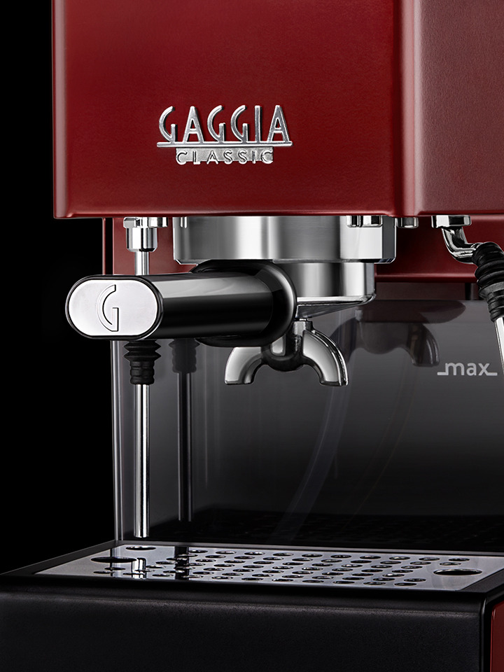 Macchina caffè espresso con portafiltro in acciaio inox - 1 gruppo - Con  macinino e sistema per schiuma latte